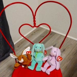 95 "Ears" 96 " Hippity 96 " Floppity Ty beanies. Perfect cond w/tags Its Easter!